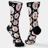 4 FotoCollage Machen Sie Ihre eigenen Fun Dog Sock