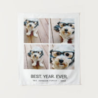 4 FotoCollage Minimalistisch - Bestes Jahr
