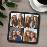 4 FotoCollage - Sie können die Hintergrundfarbe än Rechteckiger Pappuntersetzer<br><div class="desc">Verwenden Sie Ihre quadratischen Instagram Fotos für die besten Ergebnisse! UM DEN HINTERGRUND ZU ÄNDERN - klicken Sie auf den Bereich "Anpassen" oder "Erweitert" und wählen eine Farbe im Farbwähler aus. Fügen Sie Ihre Lieblingsfotos und Schnappschüsse zu diesem Film-Streifen hinzu, um einen lustigen Speicherbewahrer zu erhalten. Ein künstlerischer Weg, um...</div>