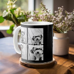 4 FotoCollage - Sie können die Hintergrundfarbe än Tasse<br><div class="desc">Verwenden Sie Ihre quadratischen Instagram Fotos für die besten Ergebnisse! UM DEN HINTERGRUND ZU ÄNDERN - klicken Sie auf den Bereich "Anpassen" oder "Erweitert" und wählen eine Farbe im Farbwähler aus. Fügen Sie Ihre Lieblingsfotos und Schnappschüsse zu diesem Film-Streifen hinzu, um einen lustigen Speicherbewahrer zu erhalten. Ein künstlerischer Weg, um...</div>