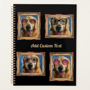4 Fotoklebstoff Vintage Rahmen Hunde Haustiere Fam Planer