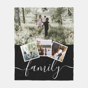 4 Fotokollagenfamilie Personalisiert Fleecedecke