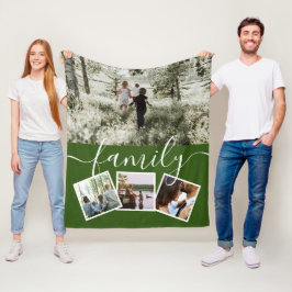 4 Fotokollagenfamilie Personalisiert Fleecedecke