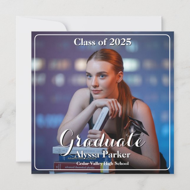 4 Fotos Ankündigung des Abschlusses (Vorderseite)