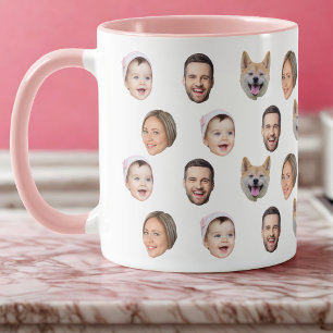 4 Fotos Tasse, Foto für benutzerdefinierte Gesicht Tasse