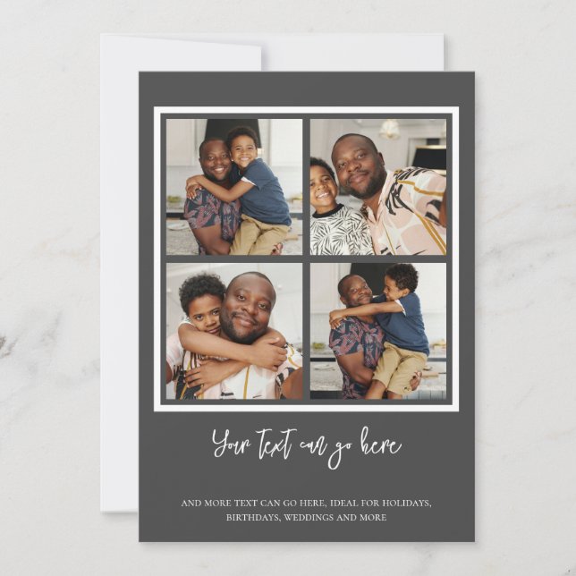 4 Fotovorlage Karte (Vorderseite)