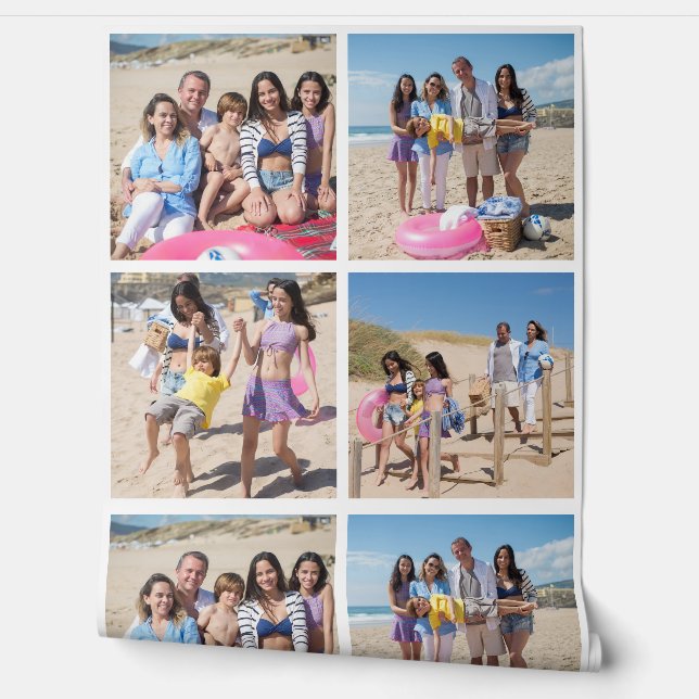 4 Fotovorlagen-Collage Tapete (Abrollen)