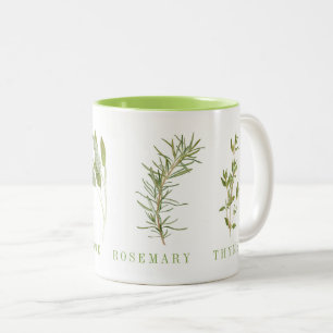 4 FRESH HERBS Lime Zweifarben-Tasse Zweifarbige Tasse