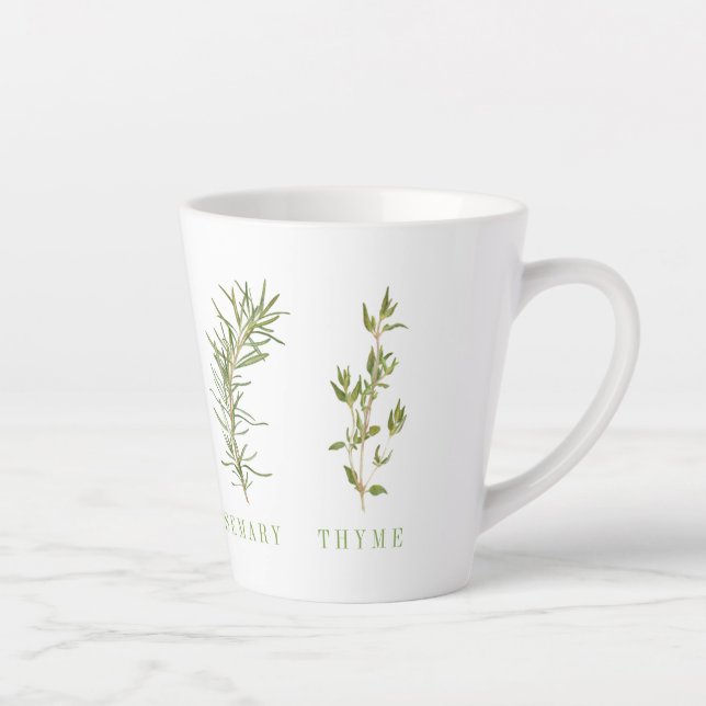 4 FRISCHE HERBS Latte Tasse (Rechts)