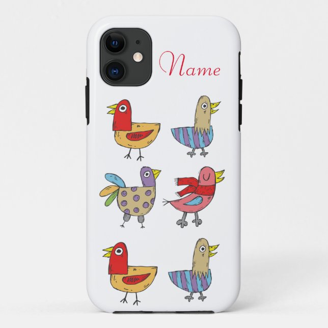 4 Funny Birds Thunder_Cove Case-Mate iPhone Hülle (Rückseite)