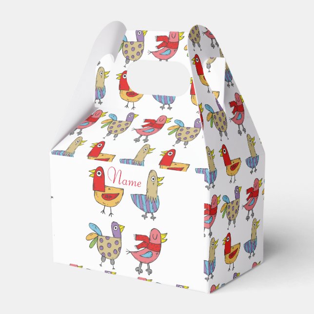 4 Funny Birds Thunder_Cove Geschenkschachtel (Vorderseite)