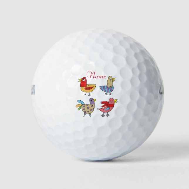 4 Funny Birds Thunder_Cove Golfball (Vorderseite)