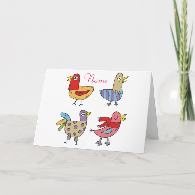 4 Funny Birds Thunder_Cove Karte (Vorderseite)