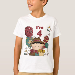 4. Geburtstag Cowboy Tshirts und Geschenke