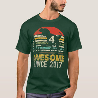 4. Geburtstag Dinosaurier 4 Jahre Junge Kinder Pha T-Shirt