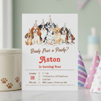 4. Geburtstag Fertig für eine Puppy-Hund-Themenpar