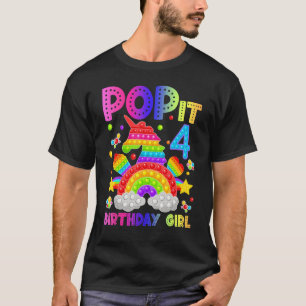 4. Geburtstag Fidget Toy Pop Es Geburtstagskind 4  T-Shirt