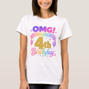 4. Geburtstag Freund OMG Es ist der 4. Geburtstag T-Shirt