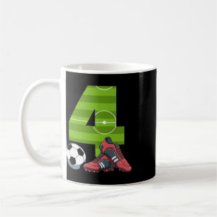 4 Geburtstag Fußball Erster Geburtstag Fußball Kin Kaffeetasse