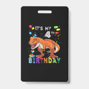 4. Geburtstag Geschenke Kinder Jungs Dino T Rex Di Ausweis