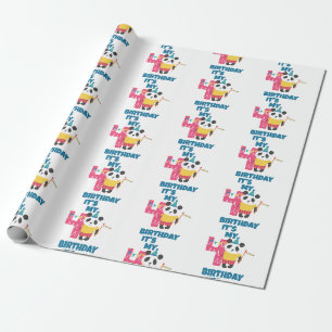 4. Geburtstag Geschenkpapier