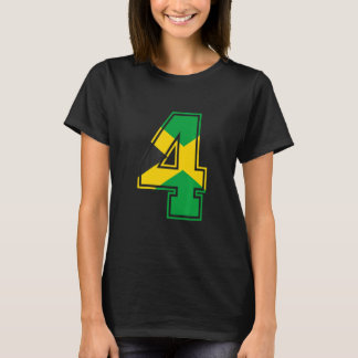 4. Geburtstag Jamaika 4 Jahre alt Nummer 4 Jamaika T-Shirt