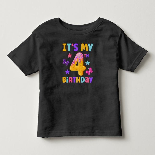 4. Geburtstag Kleinkind T-shirt (Vorderseite)
