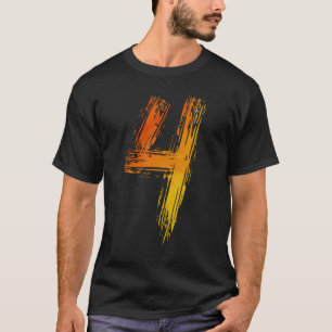 4. Geburtstag Künstlerin Wasserfarbenmaler Farbe T-Shirt