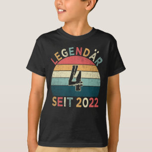 4. Geburtstag Legendär Seit 2022 Jahrgang T-Shirt