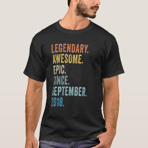 4. Geburtstag Legendary Epic Phantastisch seit Sep T-Shirt