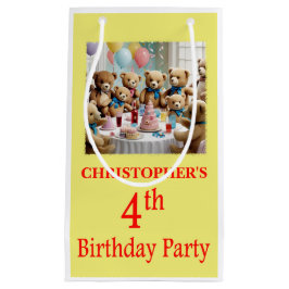 4. Geburtstag Party Teddy Bears Party Kleine Geschenktüte