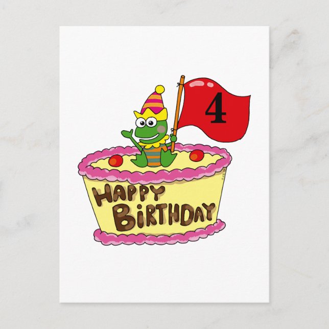 4. Geburtstag Postkarte (Vorderseite)