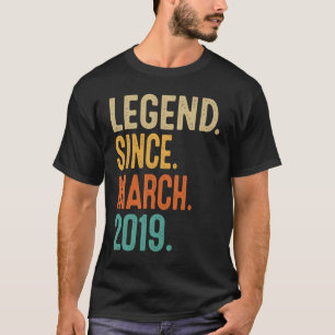 4. Geburtstag seit März 2019 4 Jahre alt T-Shirt