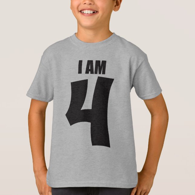 4. Geburtstag! T-Shirt (Vorderseite)