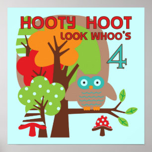 4. Geburtstag T Shirts und Geschenke Poster