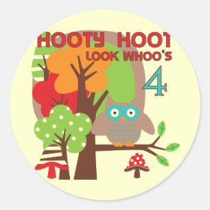 4. Geburtstag T Shirts und Geschenke Runder Aufkleber
