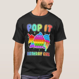 4. Geburtstag Unicorn Fidget Pop It Birthday Girl T-Shirt