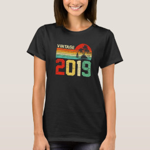 4. Geburtstag Vintage 2019 Retro Junge Mädchen 4 J T-Shirt