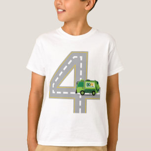 4. Geburtstags-Abfall-LKW T-Shirt