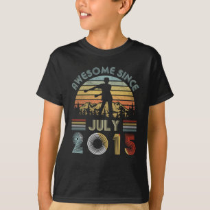 4. Geburtstags-Jungen-Glasschlacke im Juli 2015 T-Shirt