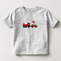 4. Geburtstags-personalisierter Zug-T - Shirt