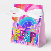 4. Geburtstags-Regenbogen-Glitter-Mädchen-Partyges