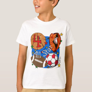 4. Geburtstags-T-Shirts und Geschenke All Stars T-Shirt
