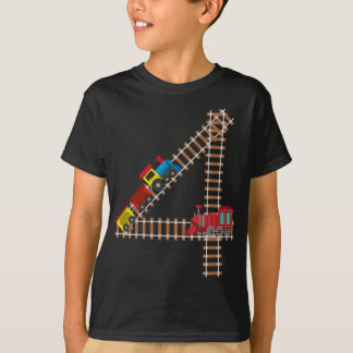 4. Geburtstagsbahn Themenweg 4 Jahre Alte Kinder T-Shirt