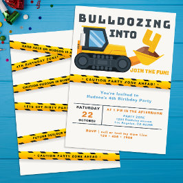 4. Geburtstagsbau - Party Einladung