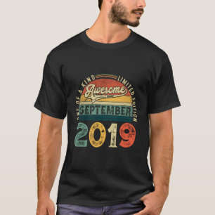 4. Geburtstagsdekoration September 2019 Boy Girls T-Shirt