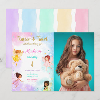 4. Geburtstagsfeier Foto Einladung