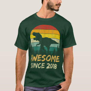 4. Geburtstagsgeschenk Boy Dinosaurier 4 Jahr Phan T-Shirt