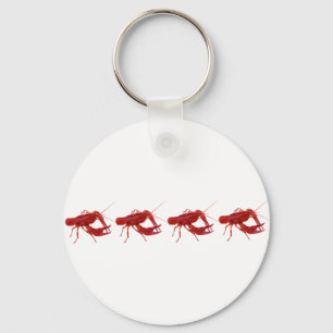 4 gekochte Panzerkrebse Schlüsselanhänger