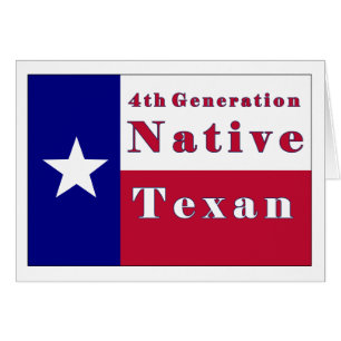 4. Generationgebürtige Texan-Flagge